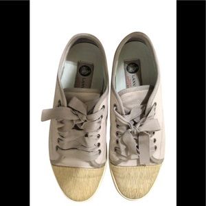 Lanvin Pearl Grey Lowtop Sneakers